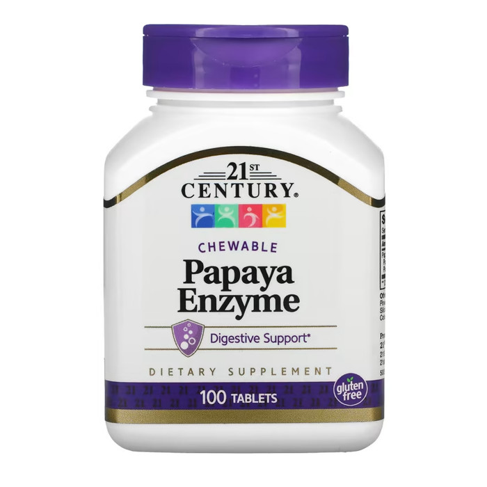 21st Century Papaya Enzyme - 100 tabs