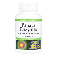 Natural Factors Papaya Enzymes - 120 tabs