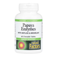 Natural Factors Papaya Enzymes - 60 tabs