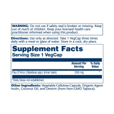 Solaray Pau D'Arco Bark 550mg - 100 vcaps