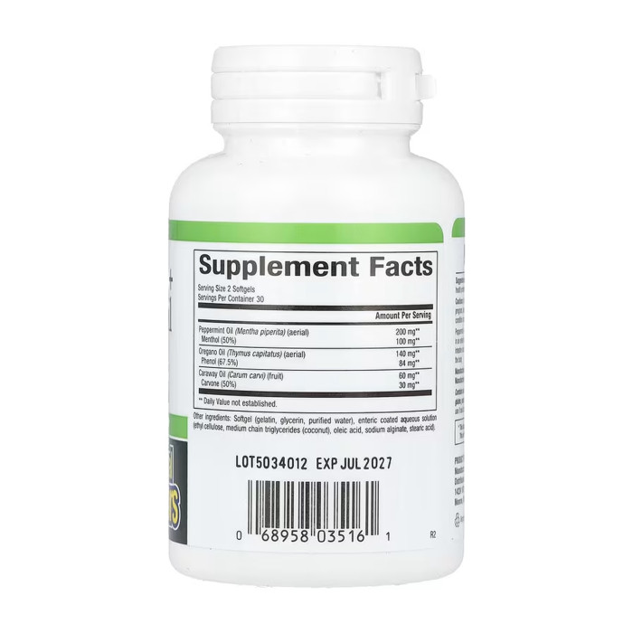Natural Factors Peppermint+Oregano Oil Complex - 60 softgels