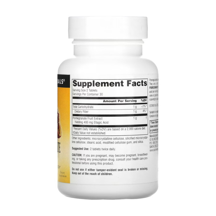 Source Naturals Pomegranate Extract 500mg - 60 tabs