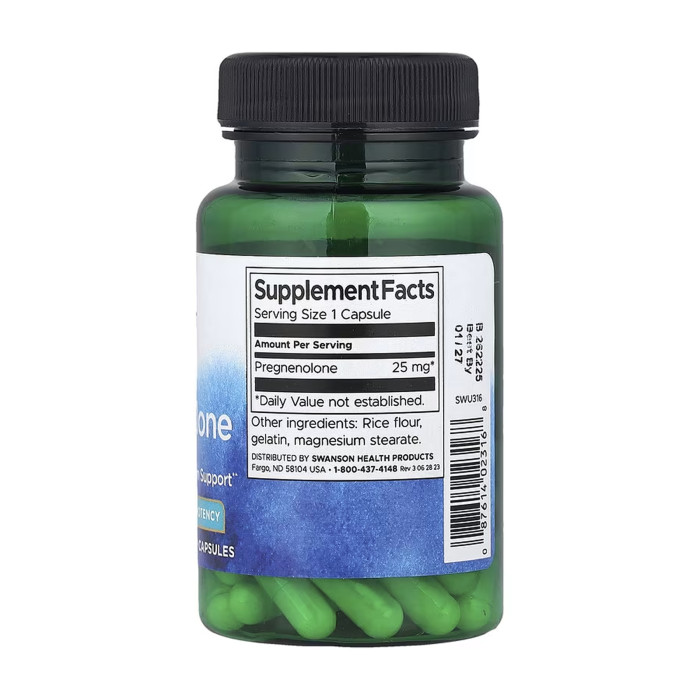 Swanson Pregnenolone High Potency 25 mg - 60 caps