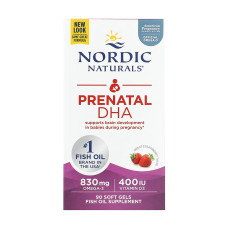 Nordic Naturals Prenatal DHA - 90 softgels Strawberry