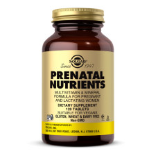 Solgar Prenatal Nutrients - 120 tabs