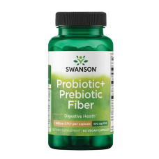 Swanson Probiotic+ Prebiotic Fiber 1 Billion Cfu - 60 vcaps