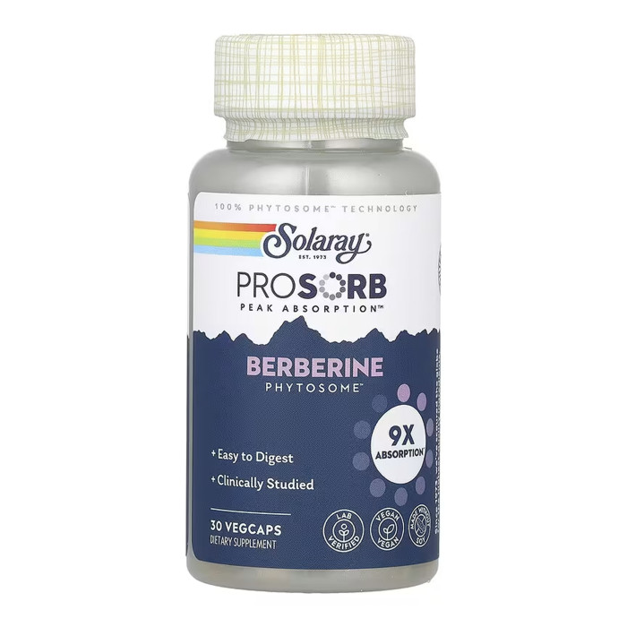 Solaray Prossorb Berberine 9x - 30 vcaps