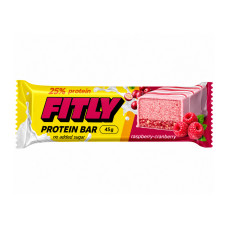 Fitly Protein Bar - 12x45g Raspberry Cranberry