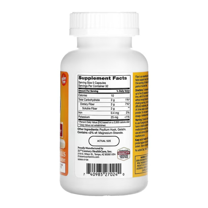 21st Century Psyllium - 160 caps
