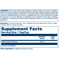 Solaray Psyllium Husk 525mg - 100 vcaps