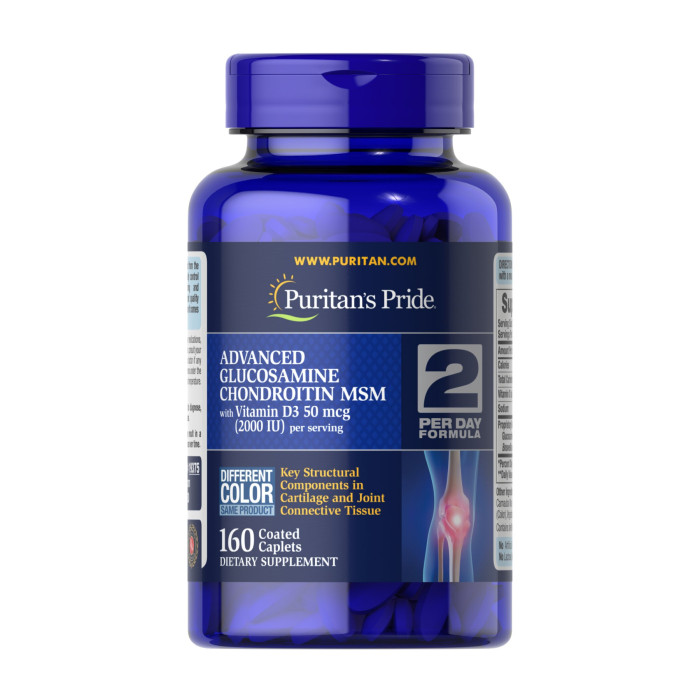 Puritans Pride Triple Strength Glucosamine Chondroitin with Vitamin D3 - 160tabs