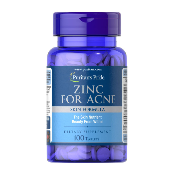 Puritans Pride Zinc for Acne - 100 tab