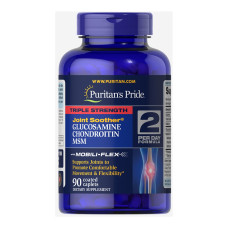 Puritans Pride Glucosamine Chondroitin MSM Triple Strength - 90 caplets