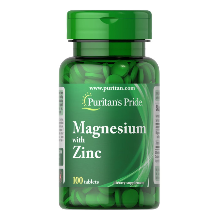 Puritans Pride Magnesium with Zinc - 100 tabs