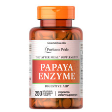 Puritans Pride Papaya Enzyme - 250 tablets
