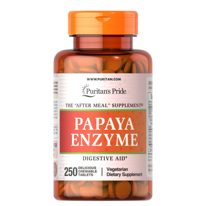 Puritans Pride Papaya Enzyme - 250 tablets
