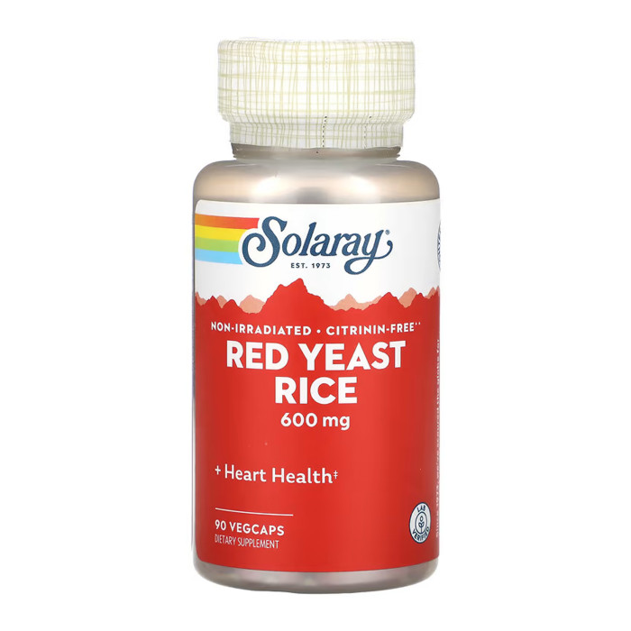 Solaray Red Yeast Rice 600mg - 90 vcaps