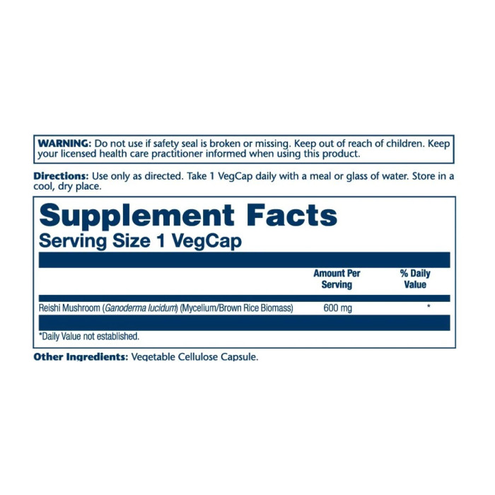Solaray Reishi Mushroom 600mg - 100ct