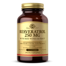 Solgar Resveratrol 250mg with Red Wine Extract - 60 softgels