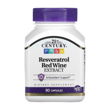 21st Century Resveratrol Red Wine Extract - 90 caps