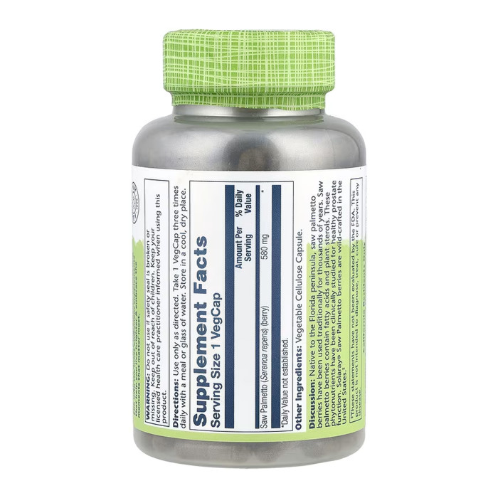Solaray Saw Palmetto Berry 580mg - 180 vcaps