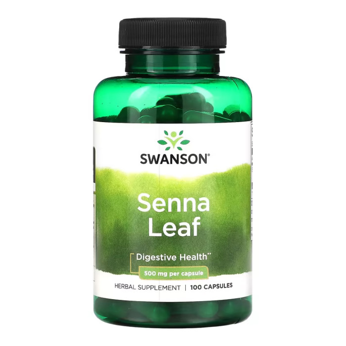 Swanson Senna Leaf 500mg - 100 сaps