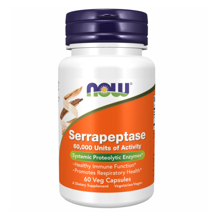 Now Foods Serrapeptase 60,000 Units - 60 vcaps