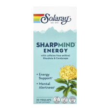 Solaray SharpMind Nootropics Energy - 30 vcaps