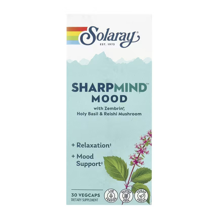 Solaray SharpMind Nootropics Mood CTN - 30 vcaps