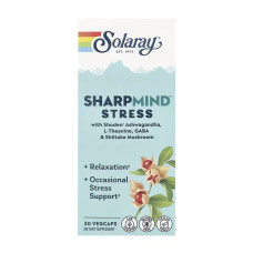 Solaray SharpMind Nootropics Stress - 30 vcaps