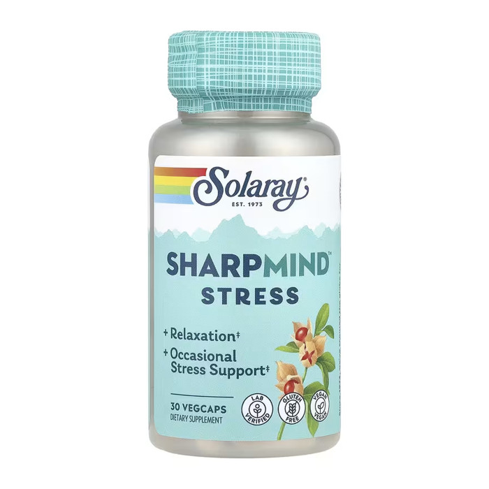 Solaray SharpMind Nootropics Stress - 30 vcaps