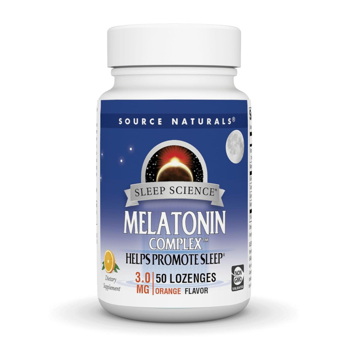 Source Naturals Sleep Science® Melatonin Complex™ 3 mg - 50 lozenges Orange