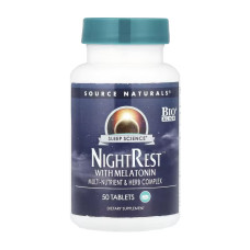 Source Naturals Sleep Science® NightRest™ with Melatonin - 50 tabs