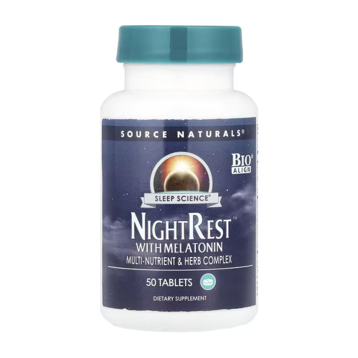 Source Naturals Sleep Science® NightRest™ with Melatonin - 50 tabs