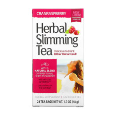 21st Century Slimming Tea - 24 bag Cranberry Raspberry (Пошкоджена упаковка)