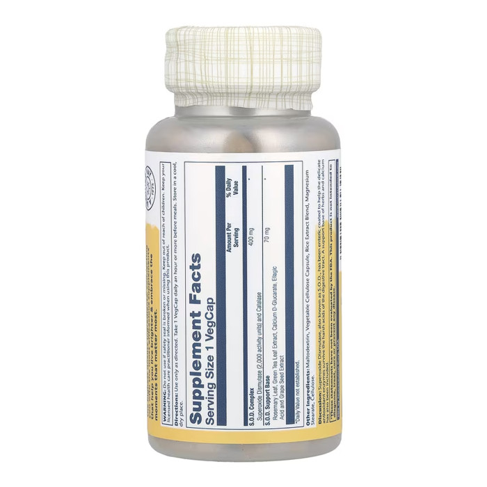 Solaray SOD 2000 Plus 400mg - 100 vcaps