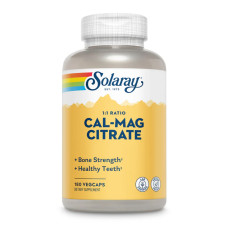 Solaray Cal-Mag Citrate - 180 veg caps