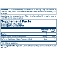 Solaray Magnesium Glycinate 350mg - 240 vcaps