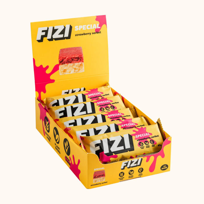 FIZI Special Box - 10x45g Strawberry Sorbet