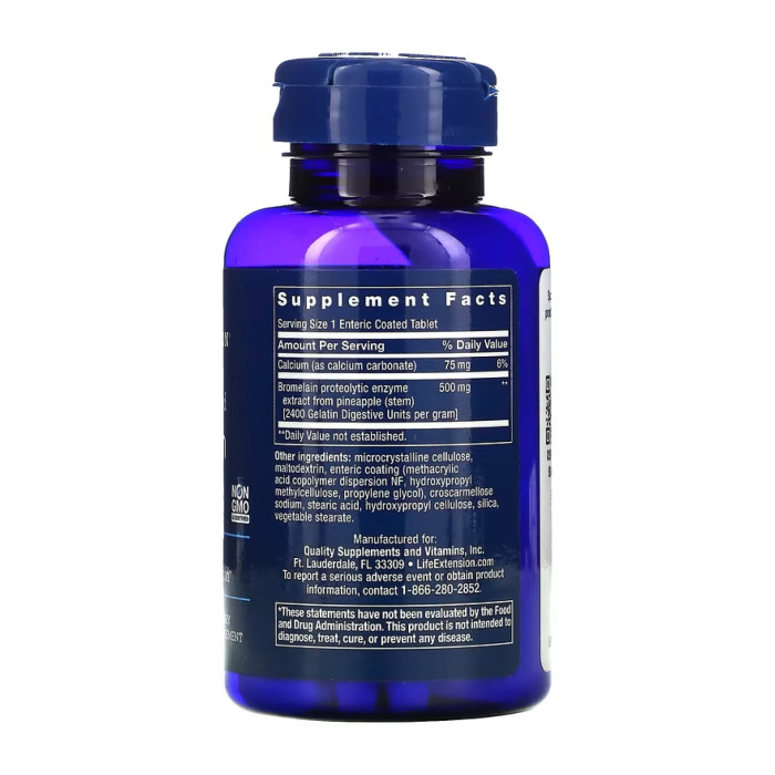Life Extension Specially-Coated Bromelain 500 mg - 60 tabs
