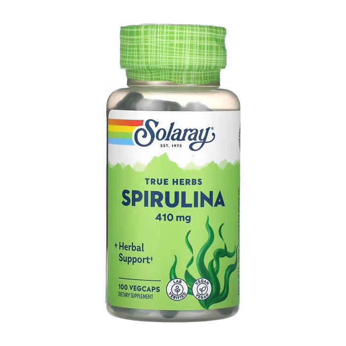 Solaray Spirulina Algae 410mg - 100 vcaps
