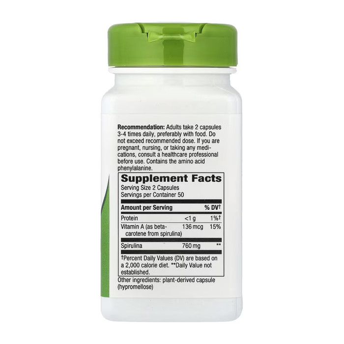 Nature's Way Spirulina Micro-Algae - 100 vcaps