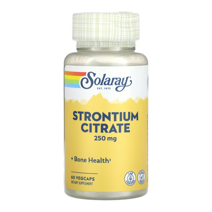 Solaray Strontium Citrate 250mg - 60 vcaps