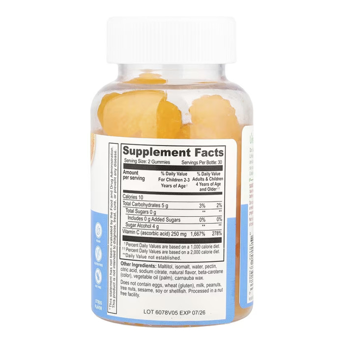 Lifeable Vitamin C Kids Sugar Free - 60 gummies