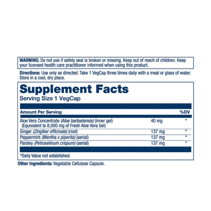 Solaray Super Aloe Vera Gel 8000mg - 100 vcaps