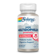 Solaray Super Multidophilus 24 Strain Probiotic 30 Billion Cfu - 60 vcaps
