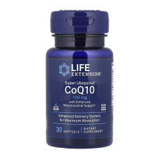 Life Extension Super Ubiquinol CoQ10 with Enhanced Mitochondrial Support™ 100 mg - 30 softgels