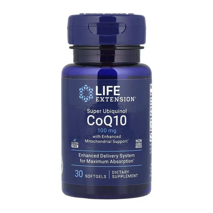 Life Extension Super Ubiquinol CoQ10 with Enhanced Mitochondrial Support™ 100 mg - 30 softgels