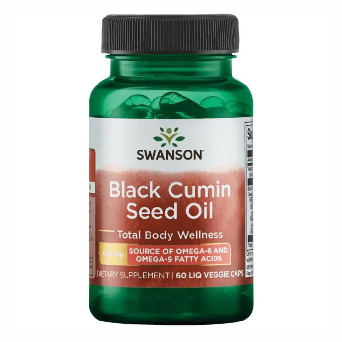 Swanson Black Cumin Seed Oil 500 mg - 60 Liq Vegcap