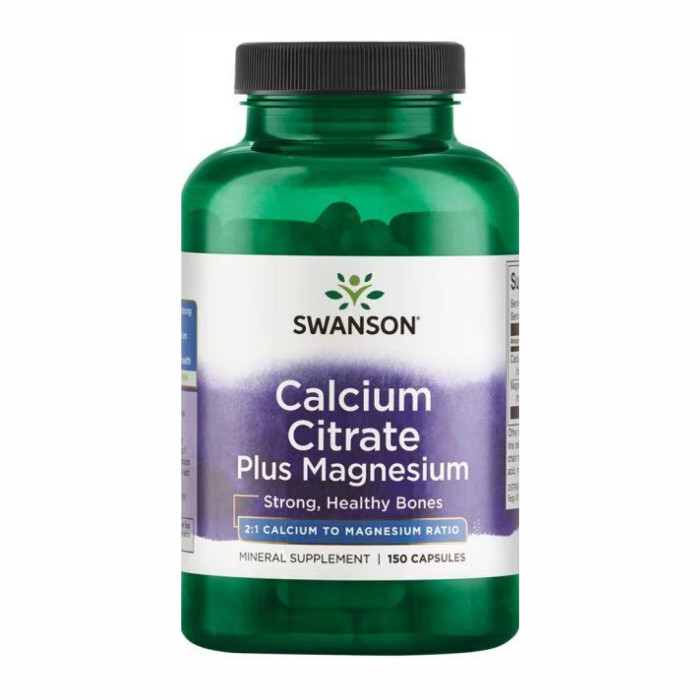 Swanson Calcium Citrate Plus Magnesium - 150caps